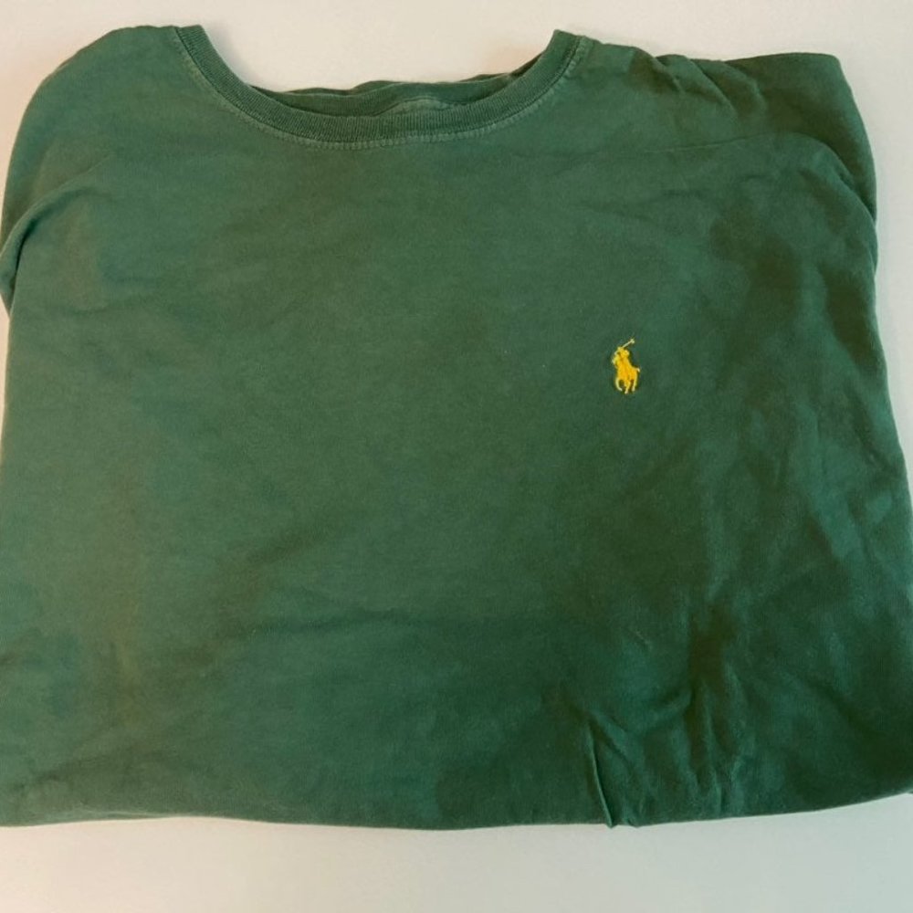 Green Long Sleeve Polo Ralph Lauren XL